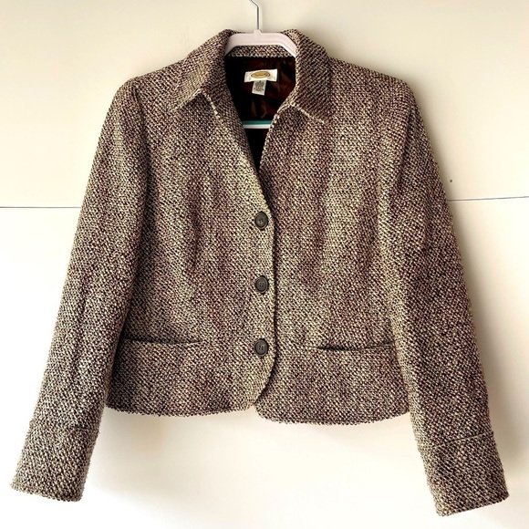 Talbots Blazer Jacket Coat 25% Wool Blazer Jacket, Sz 8 - Picture 1 of 13